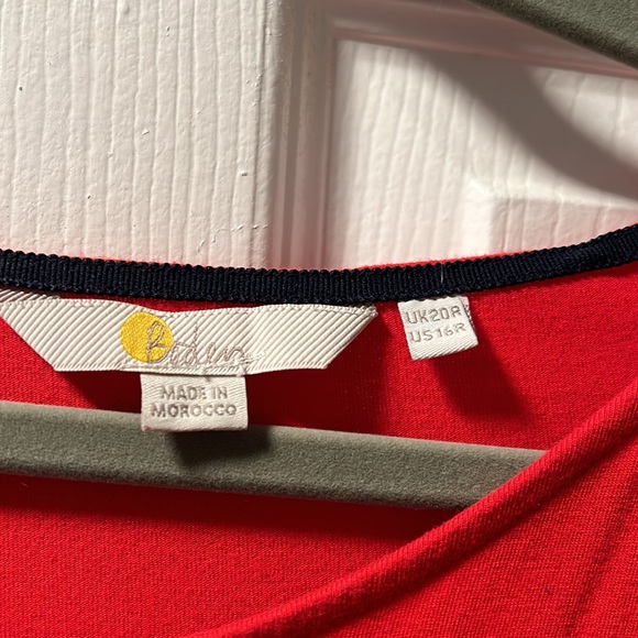 Boden 16US/20UK Red Long sleeve knit dress pockets - Picture 2 of 4